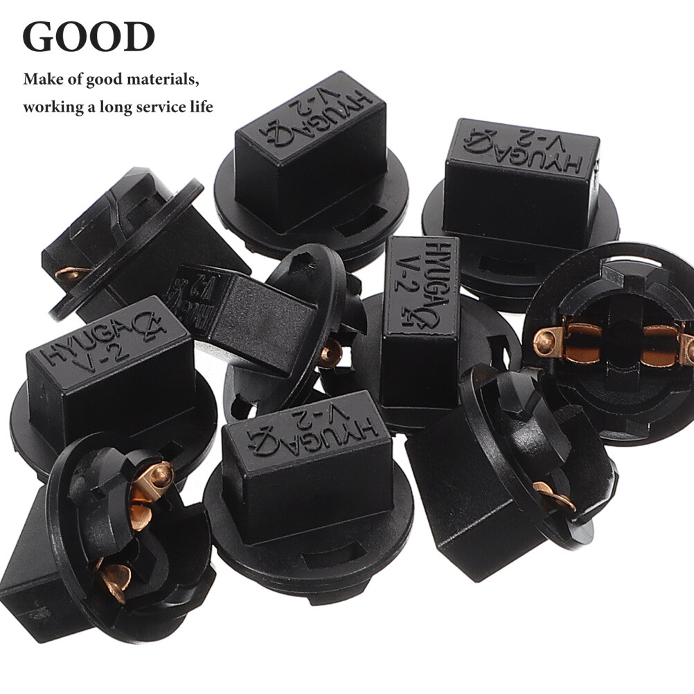 10Pcs Twists Lock Supply T10 168 Base Dash Light Bulb Socket Instrument Panel US