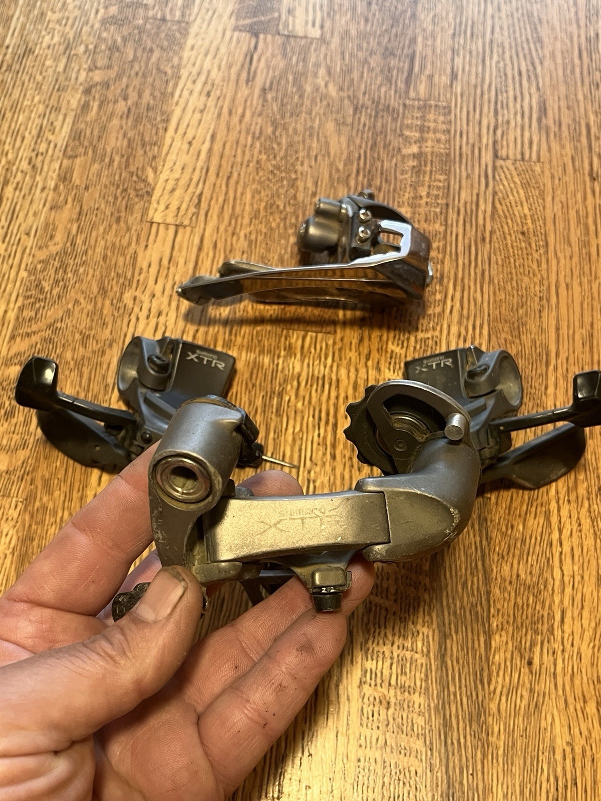 Vintage Shimano XTR Rapid Rise 3×9 Speed Drivetrain Set 953/952