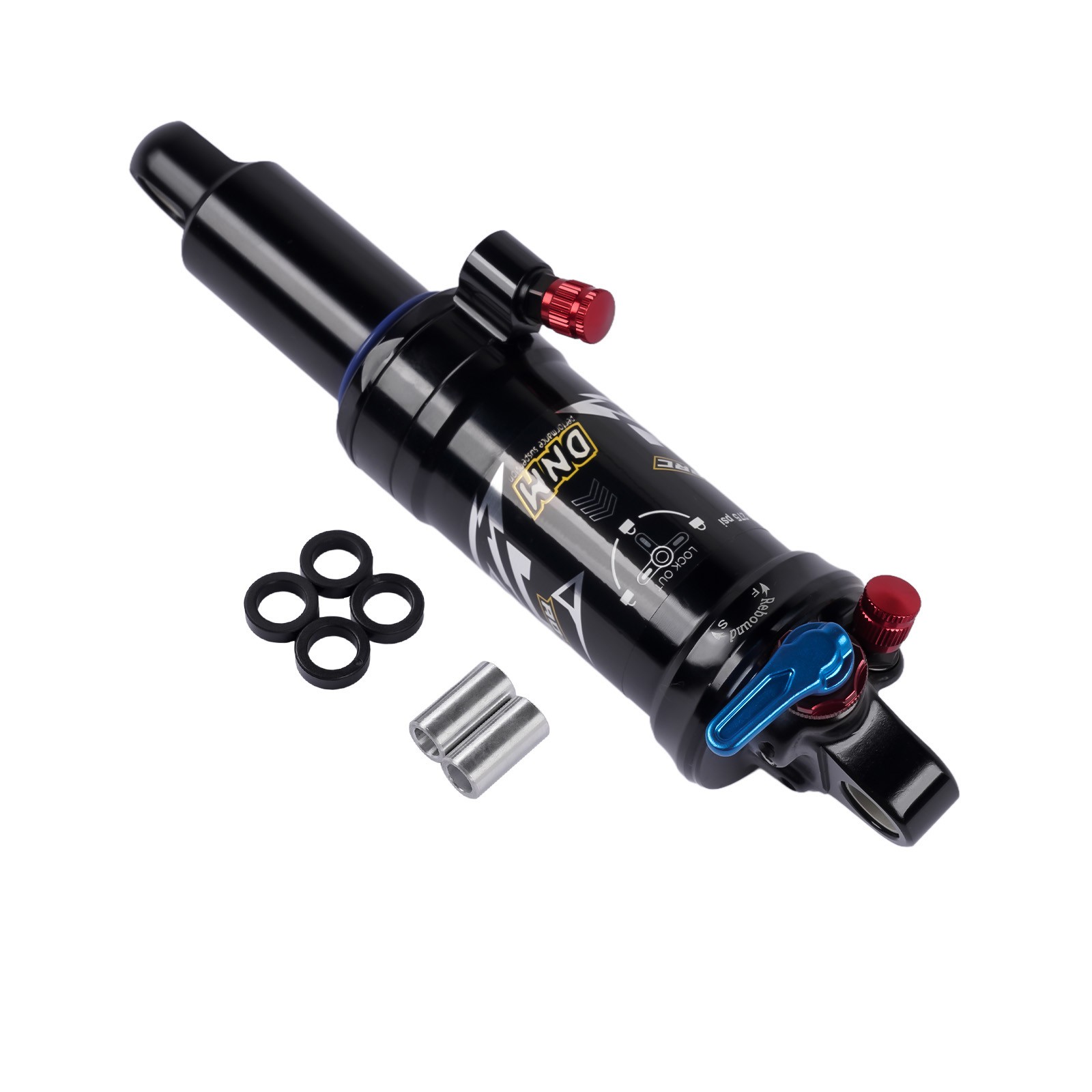 Mountain Bike Bicycle Air Suspension Rear Shock 165/190/200mm w/ 3-Step Lockout