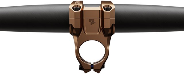 RaceFace Turbine Stem – 40mm, 35mm Clamp, +/-0, 1 1/8″, Kashmoney Gold