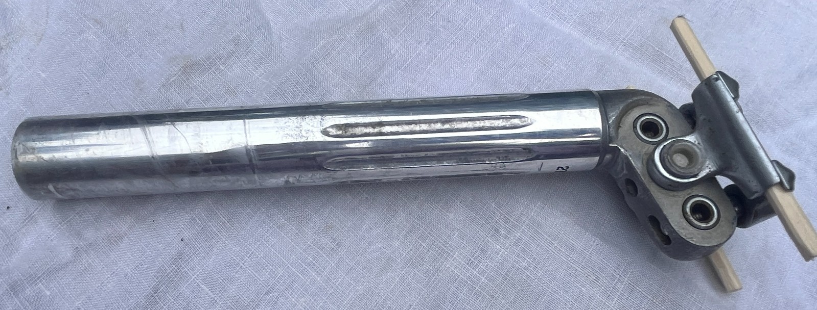 Vintage Zeus Seatpost 27.0 x 210 mm fluted alloy classic bicycle bike