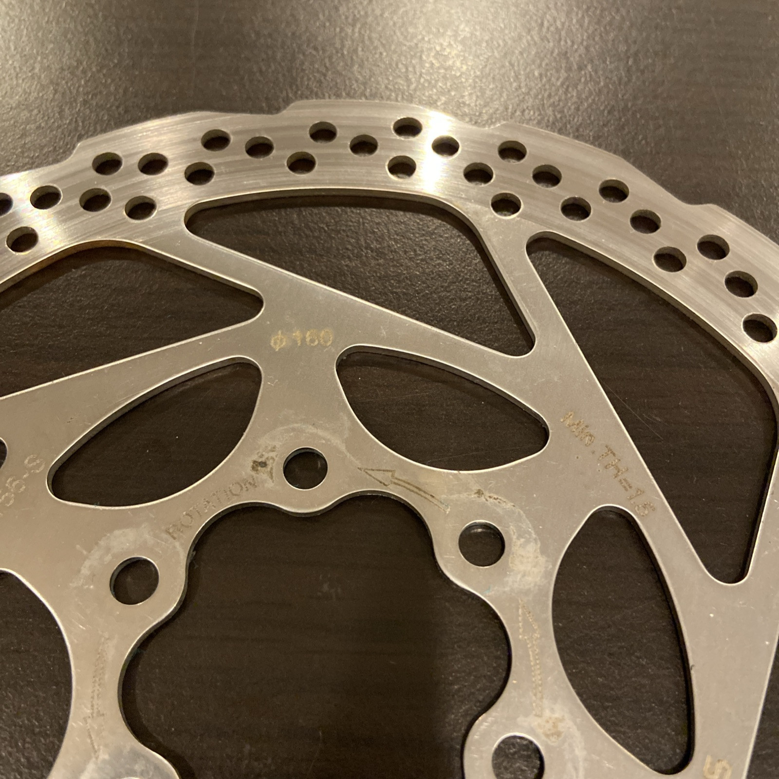Shimano SM-RT56-S 160MM 6-bolt Rotor Resin Pad Only Used
