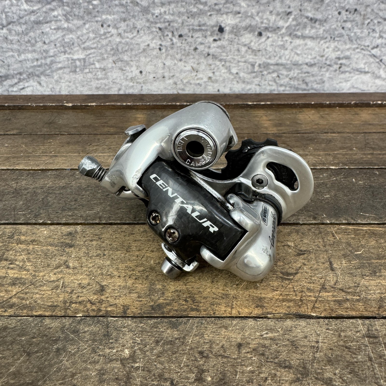 Vintage Campagnolo Centaur Rear Derailleur Carbon 10 Speed Short Cage 225g