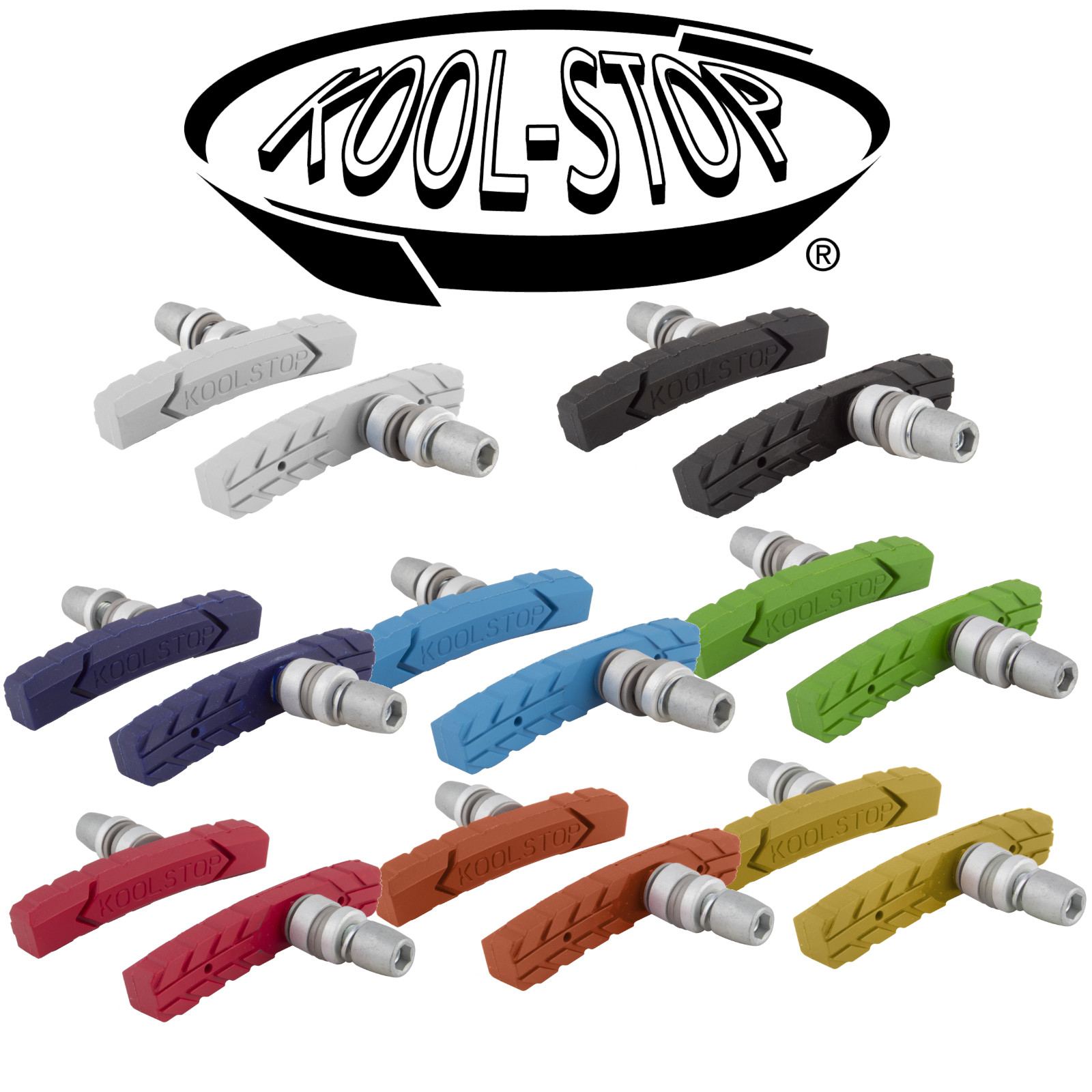Kool-Stop All Terrain Threaded Brake Pads Choose Your Color