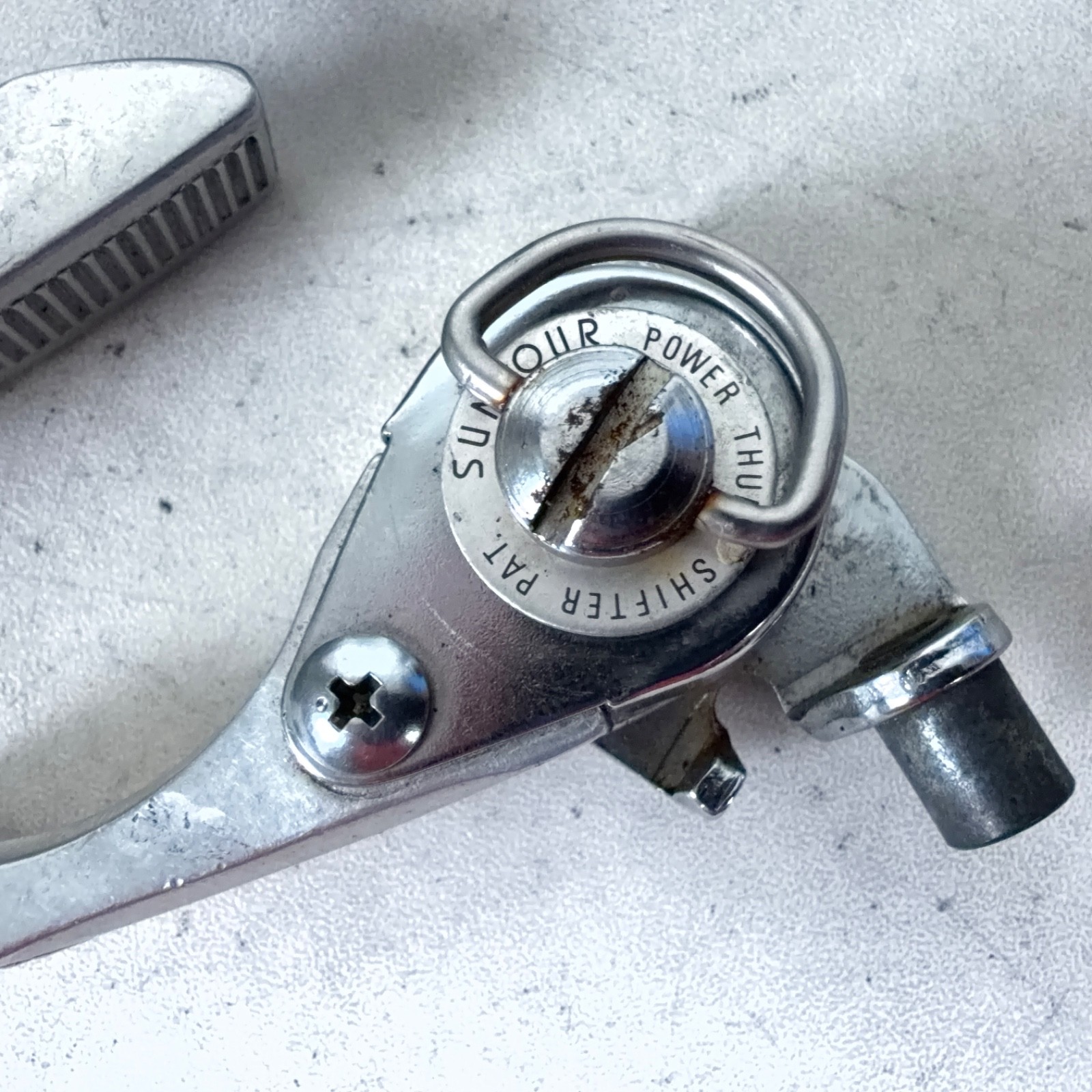 SUNTOUR POWER THUMB SHIFTER VINTAGE LD-2800 SET w/ BAR MOUNTS Ø22.2mm INDEX
