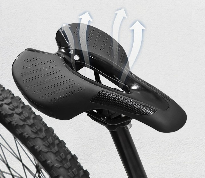 Bicycle Saddle with Dual Tail Lights USB charging PLSELIS MTB Road Bike