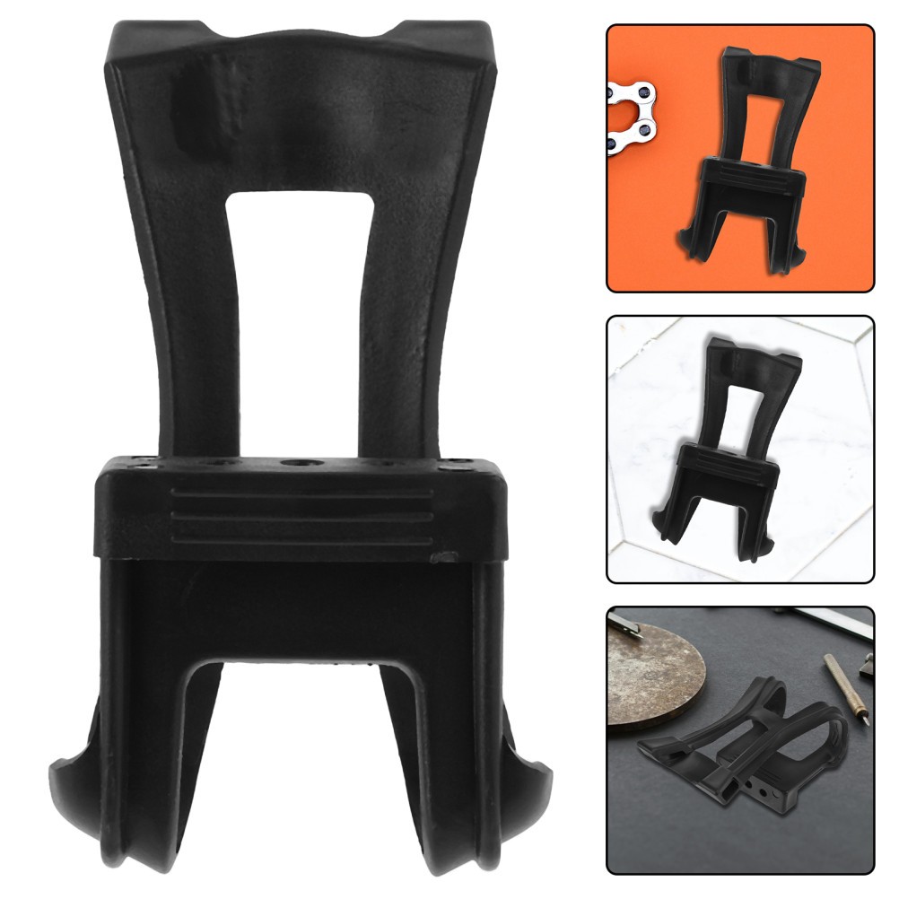 2Pcs Durable Reusable Pedal Toe Clips for Cycling Black Non Slip Plastic