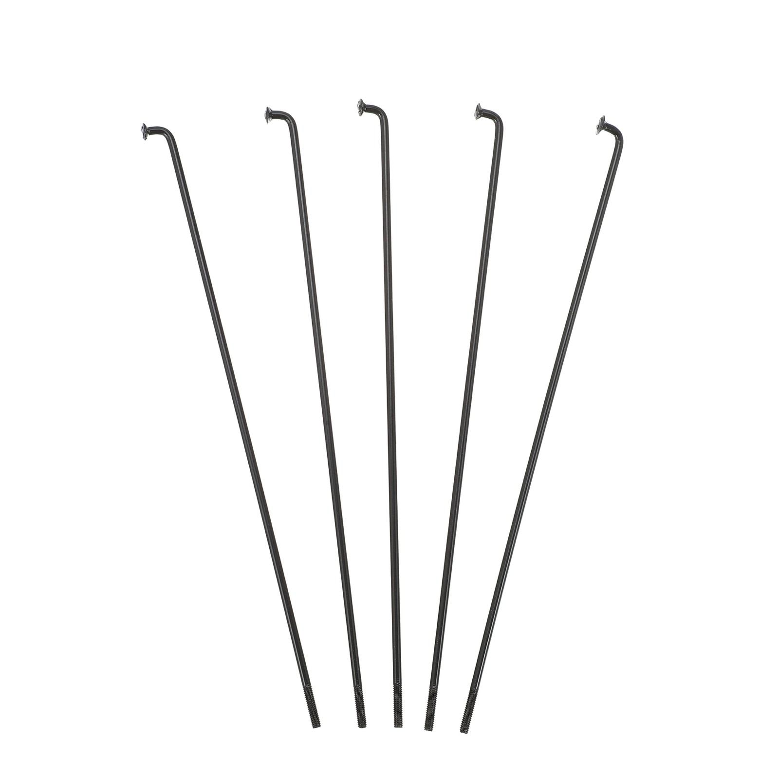 40Pcs 14G J Bend 136mm x 2mm Bike Bicycle Spokes with Nipples Steel Black