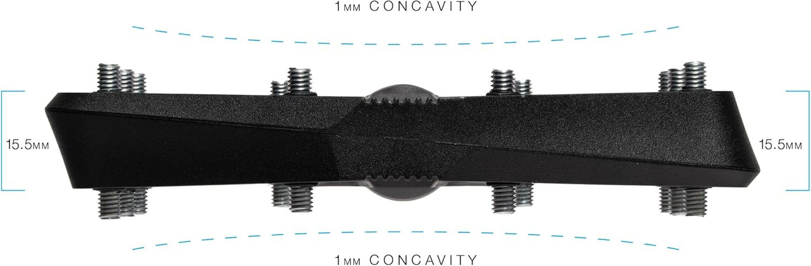 Stamp Flat MTB Pedals – Size-Specific, Lightweight, Versatile, Durable Bike Peda