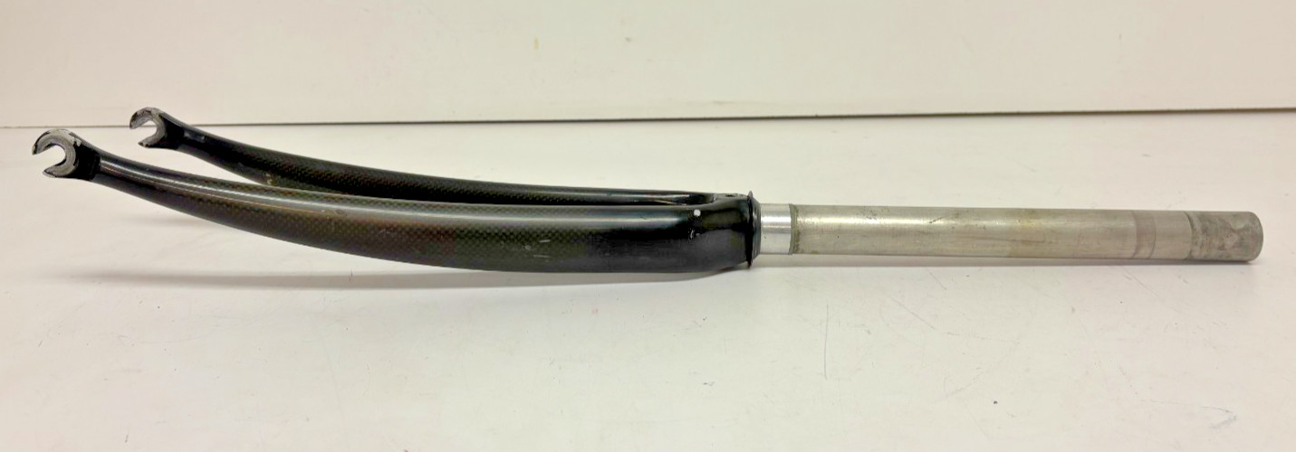 APREBIC Black Carbon 700C Quick Release Road Bike Fork 285mm 1-1/8″ Steerer