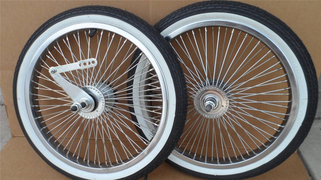 16″ Lowrider Bicycle Dayton Wheels 72spoke BMX Schwinn w/ Tires & Tubes 16×1.75