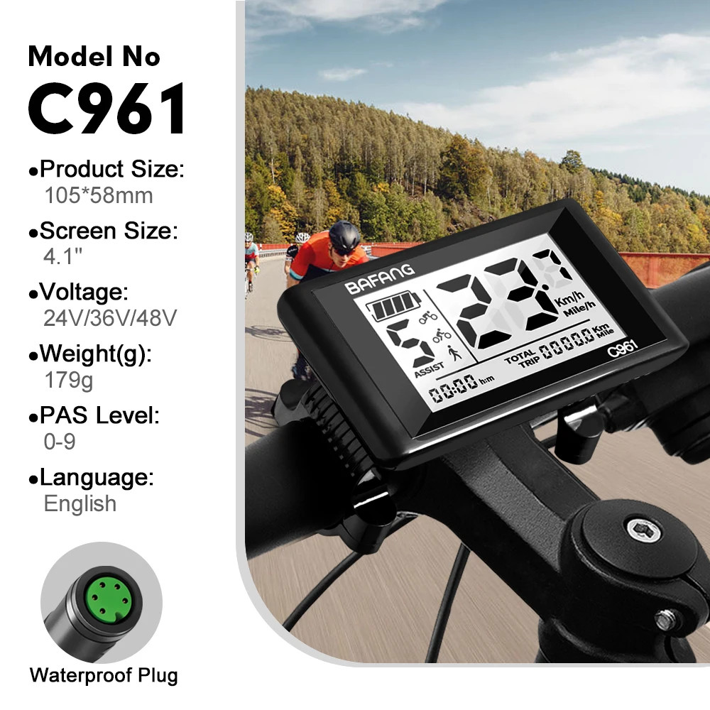 E-bike LCD Color Display Instrument 36V48V52V SW102T DZ40 600C BF-UART Protocol