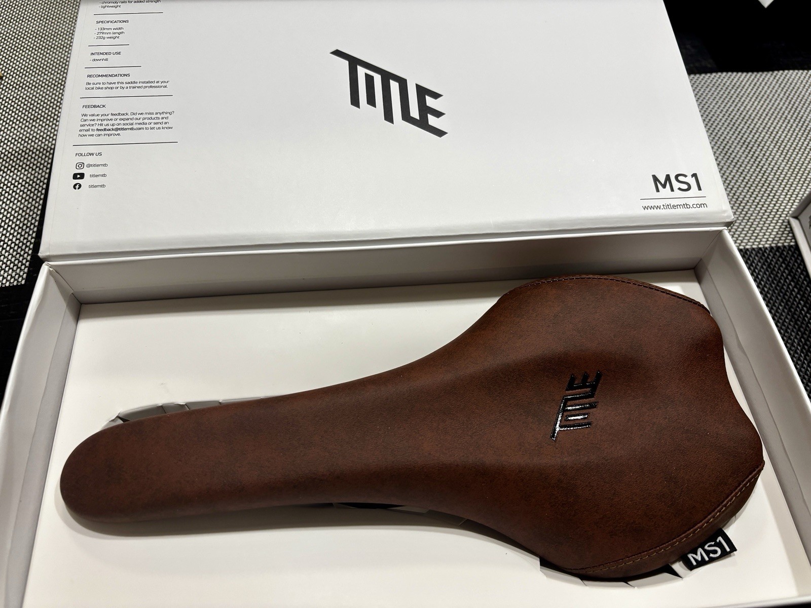 Title MTB MS1 Saddle (Brown)