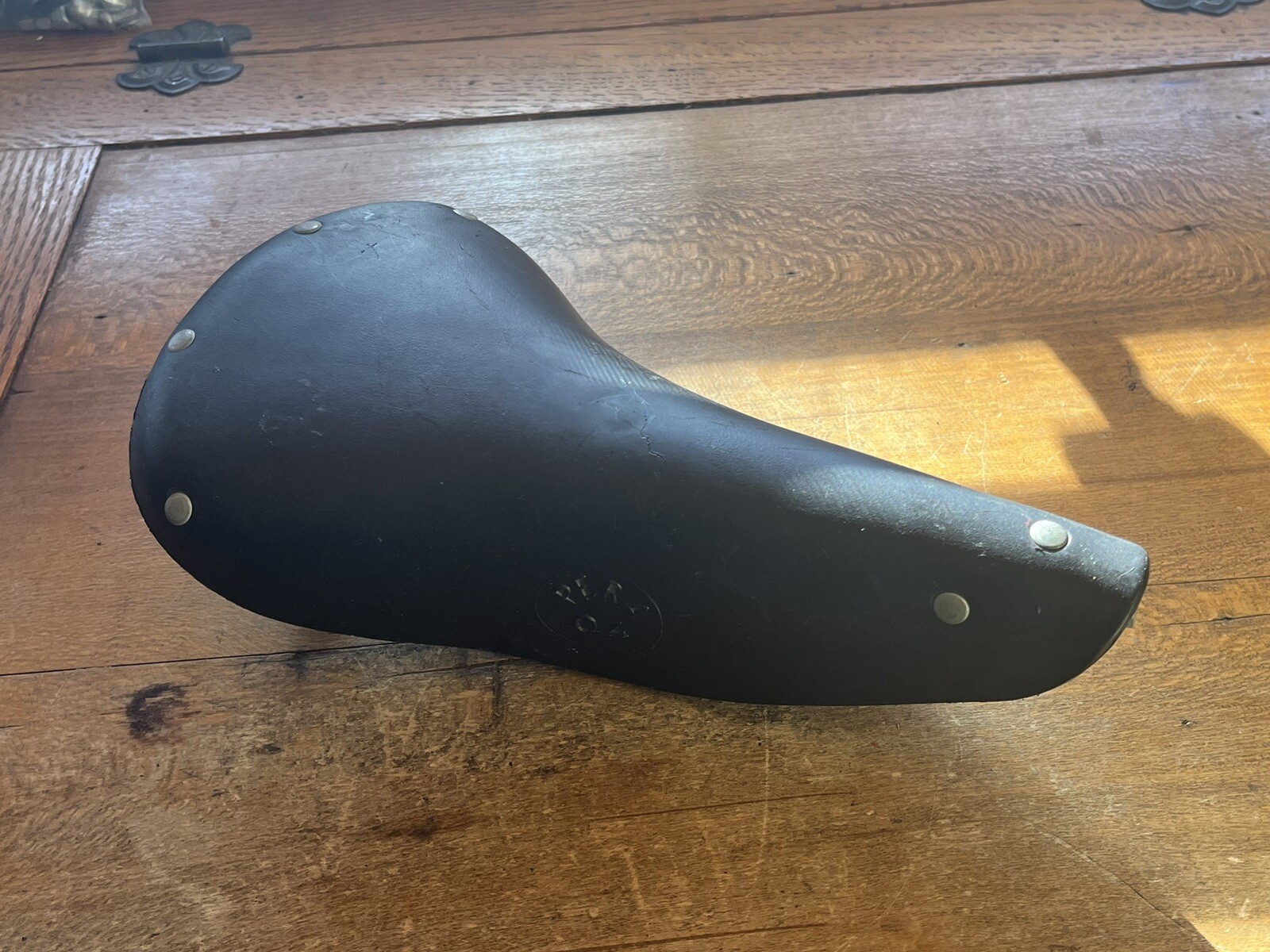 Vintage Pera 04 Saddle 10”Long 5 3/8” wide Canvass?? 60s 70s Era Cruiser Road
