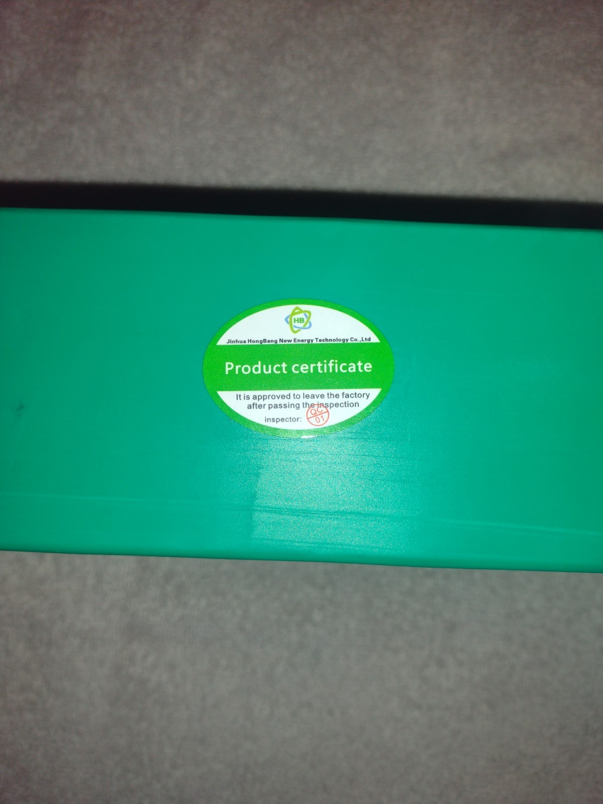 Hiboy Li-Battery 48V 17.5Ah Li-Ion Battery Green HB18650SY50ZF13S7P 275x142x68