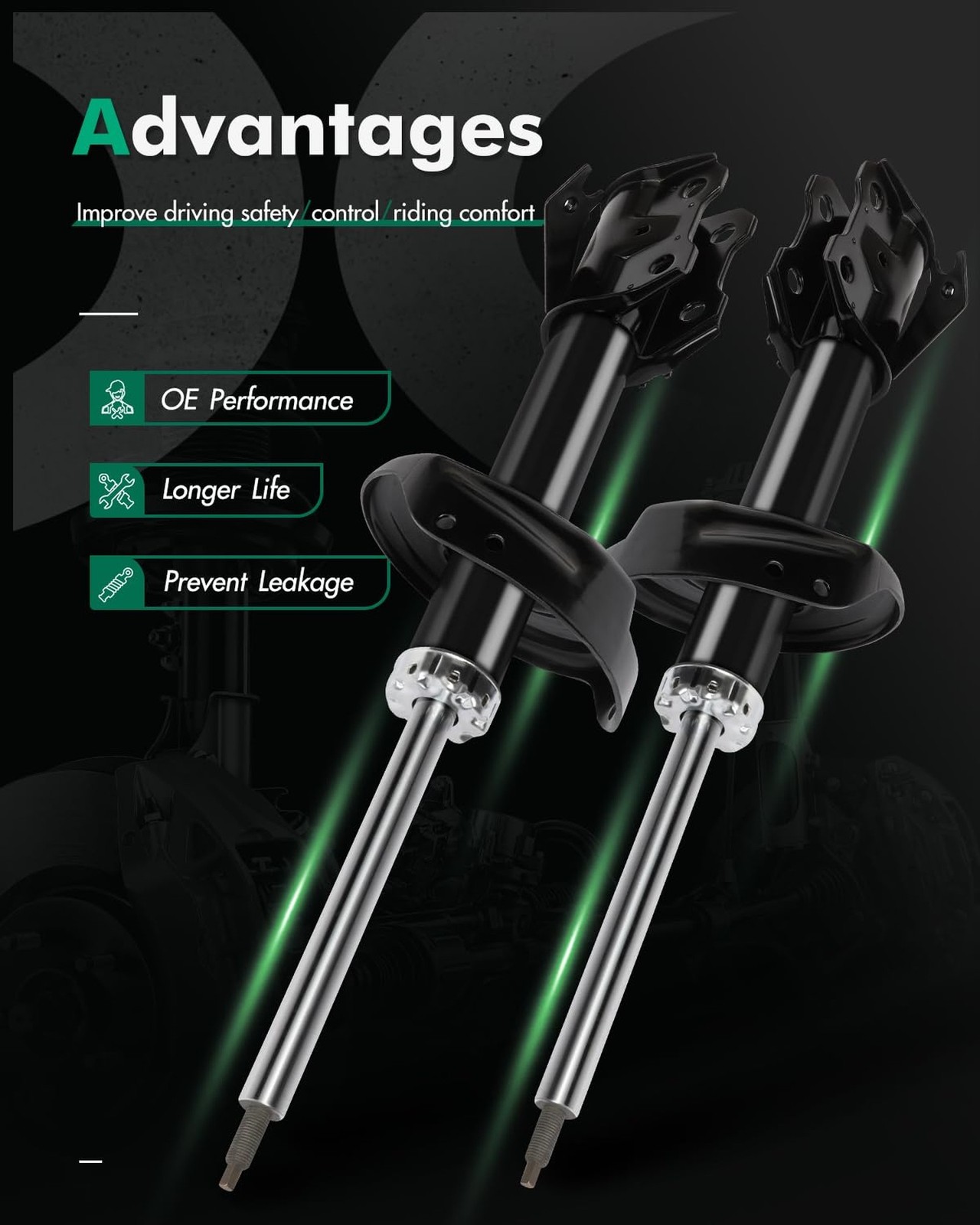 Shocks Absorbers,SCITOO Front Gas Struts Shock Absorber Fit for 2007 2008 200…
