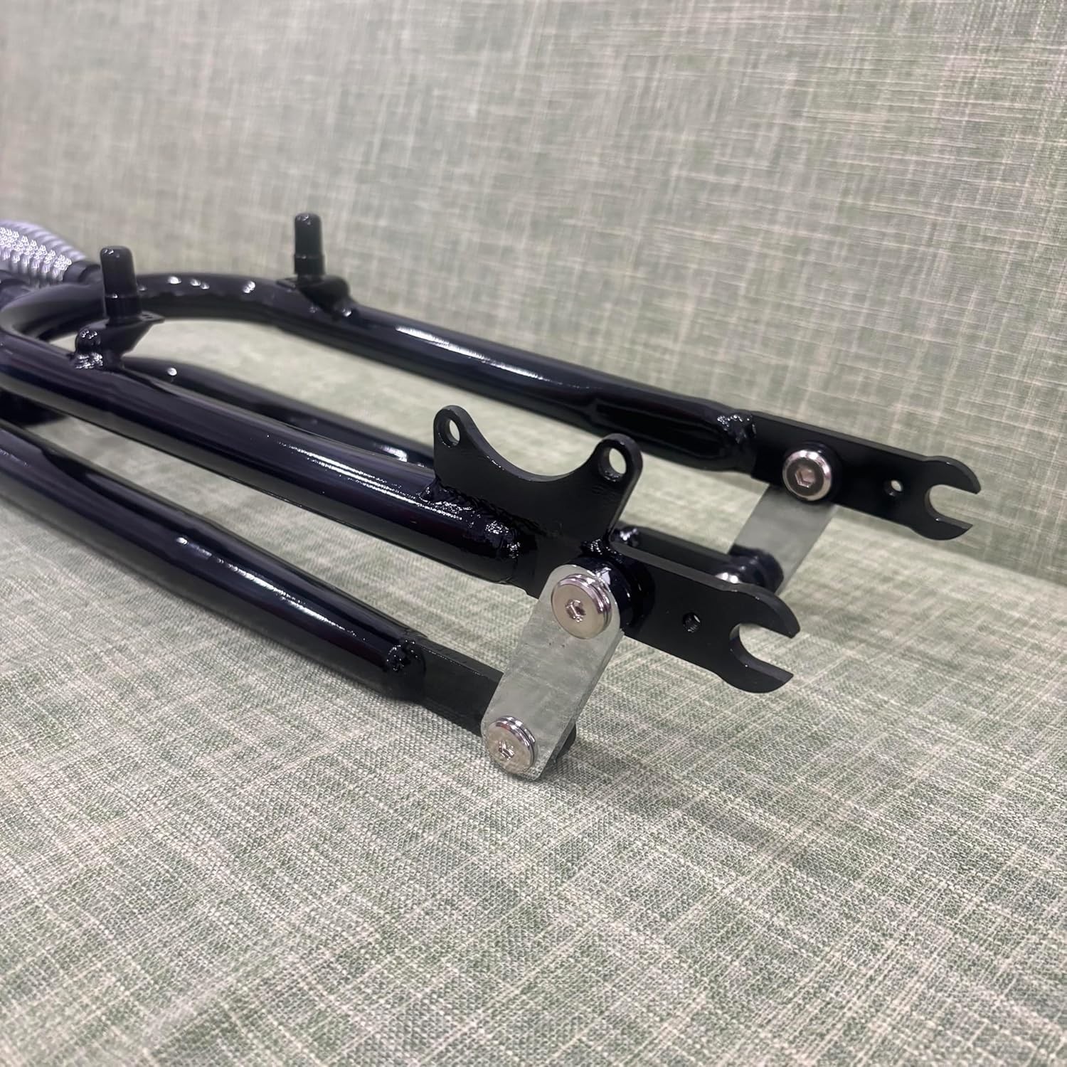 CDHPOWER 1 inch Threaded Bicycle Fork 26″ Dual Springer Bike Fork &Headset Combo
