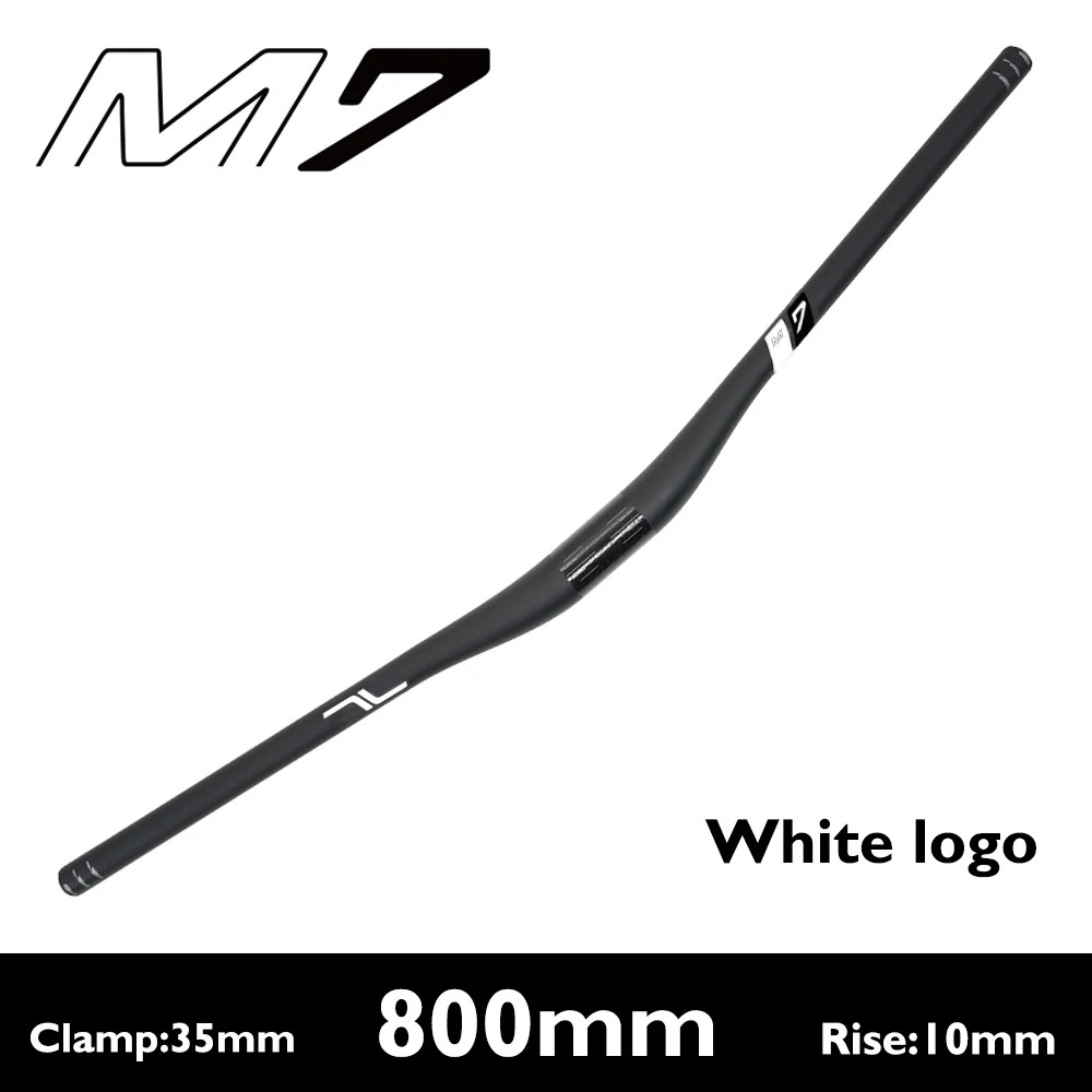 35mm Clamp Carbon Fiber MTB Riser Bar 10mm 25mm 40mm Rise External Cable Routing