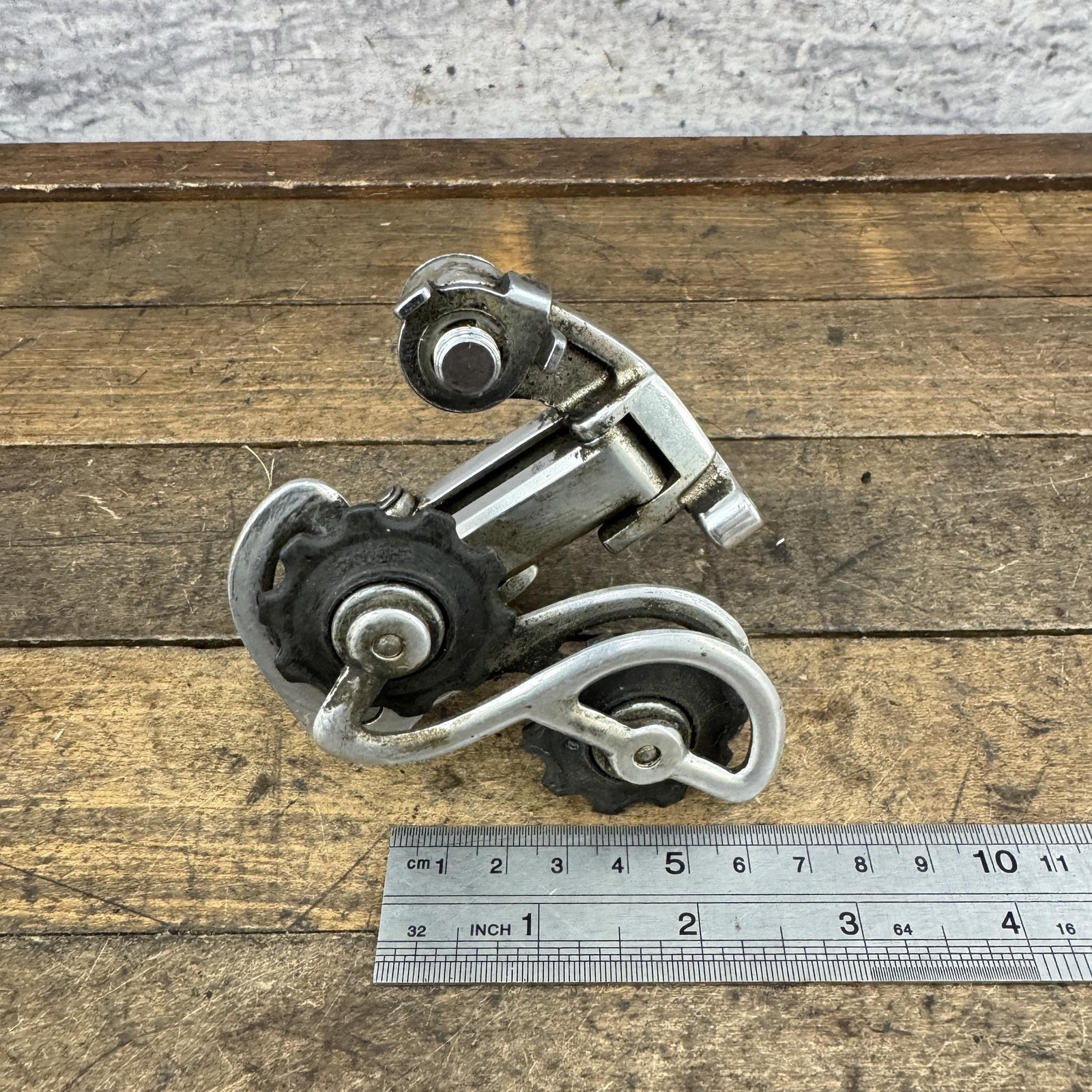 Vintage Shimano Crane Rear Derailleur Bolt-On Silver Japan 1970s 220g Road Bike
