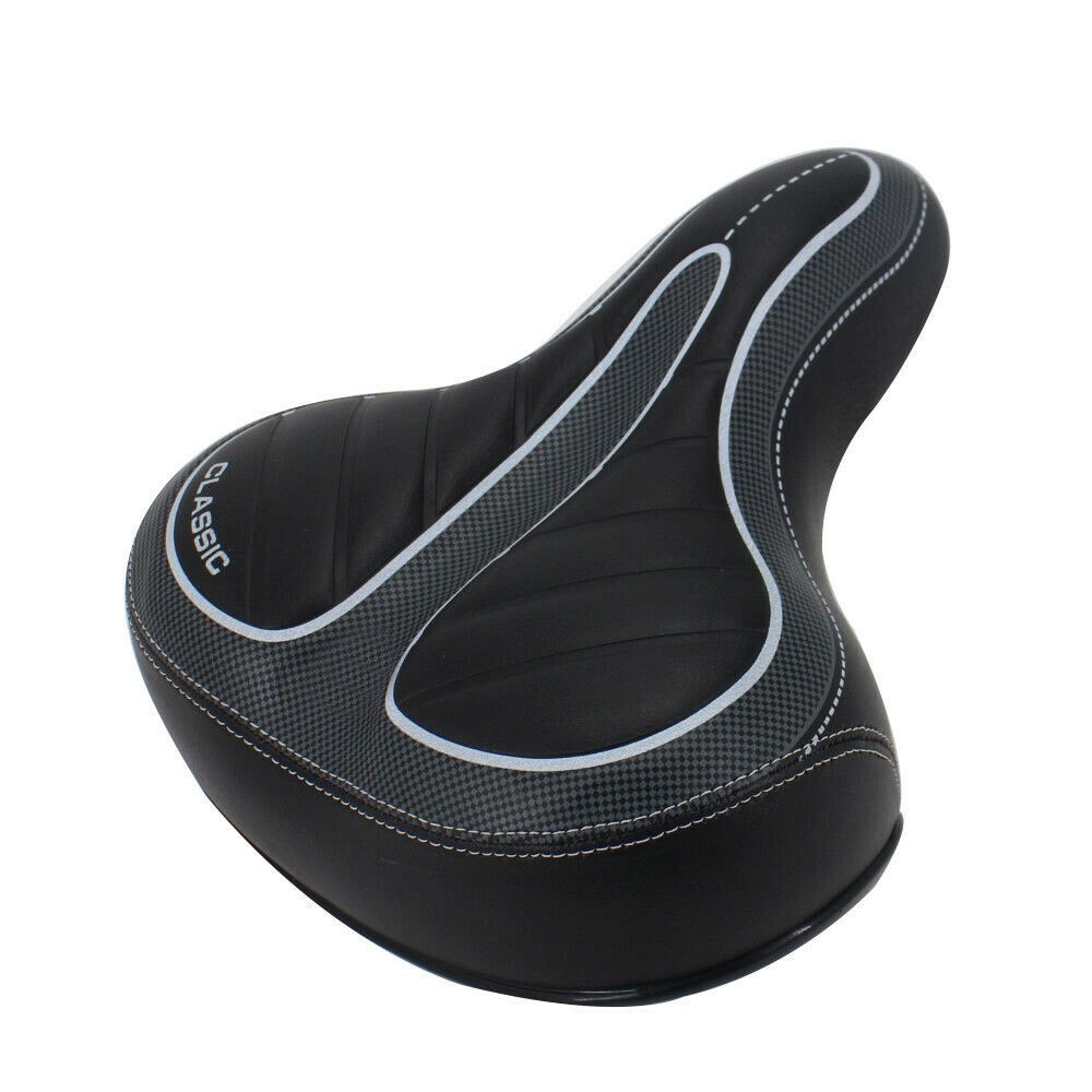 Comfort Wide Bike Seat Big Bum Cushion Soft Pad Mountain Road Bicycle Gel Saddle