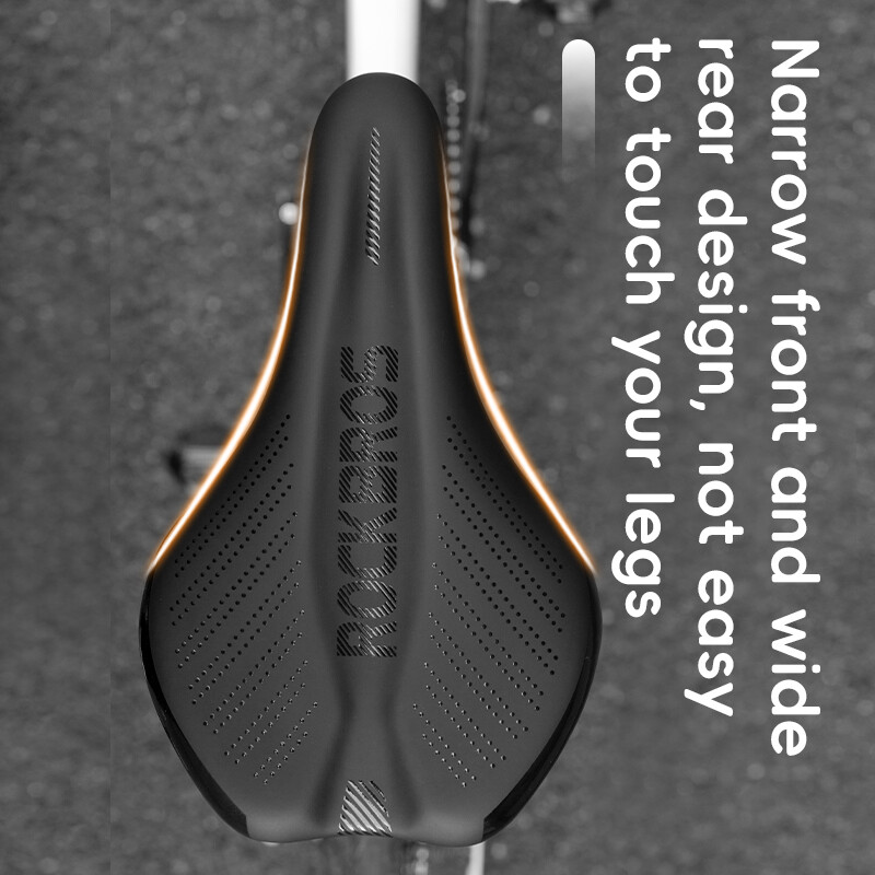 ROCKBROS Cycling Bike Seat Gel Cover Bicycle Padded Soft Comfort Saddle Black