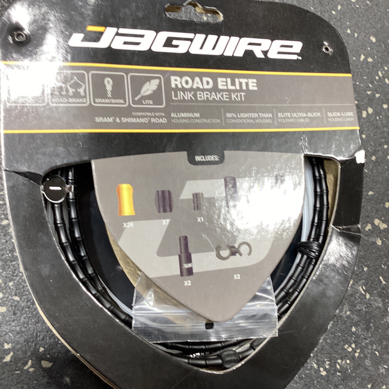 Jagwire – Road Elite Link Brake DIY Cable Kit | for Road Brake Caliper Bikes …