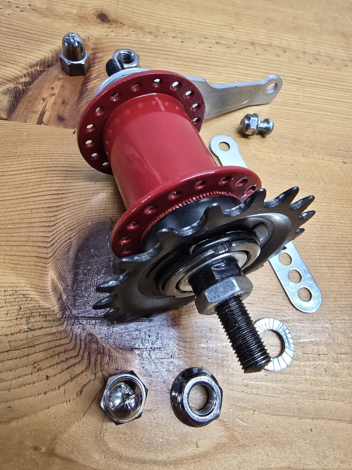 Vintage Falcon Rear SS Bike Hub RED 36H 18T Coaster Cruiser Schwinn 110mmKlunker