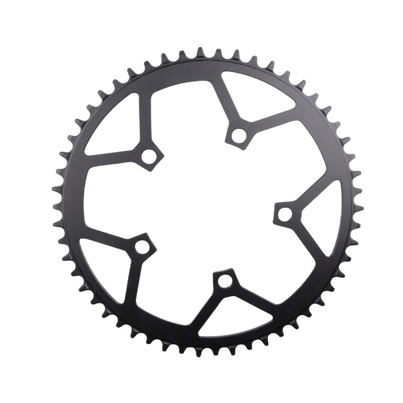 Bicycle Chainring 110BCD 5 Arm Round Single Wide Narrow Chain Wheel 36-54T Black