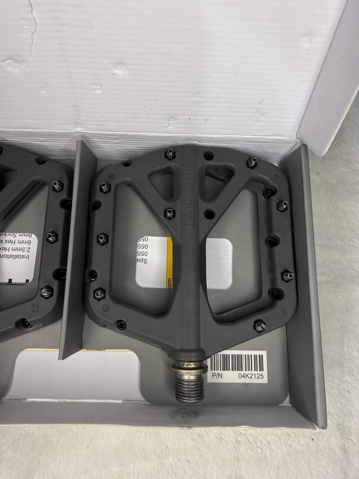 FIFTY-FIFTY Mountain Bike Pedals, Non-Slip MTB Nylon Composite, 9/16″ Bicycle…