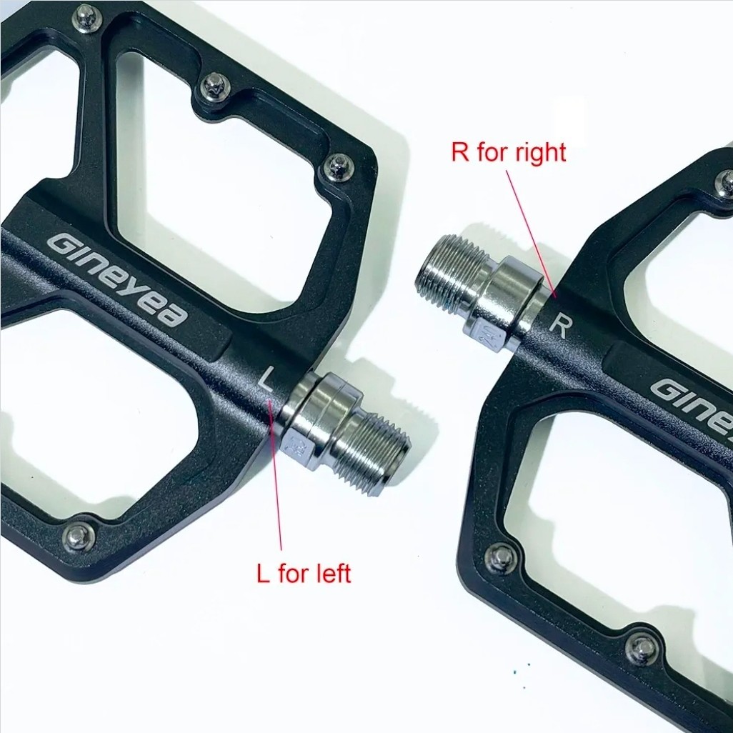 Gineyea Mountain / BMX Bike Pedals, Aluminum Alloy, 3 Sealed Bearings, Black