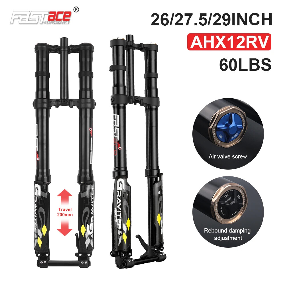 26er 27.5er 29er MTB Inverted Air Suspension Fork 265*450/550-lb Shock Absorber