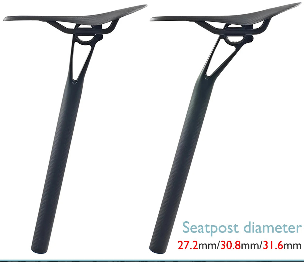 -0°/25° Fully Carbon Hollow Seat Tube Road Gravel Off-road MTB Bicycle Seatposts