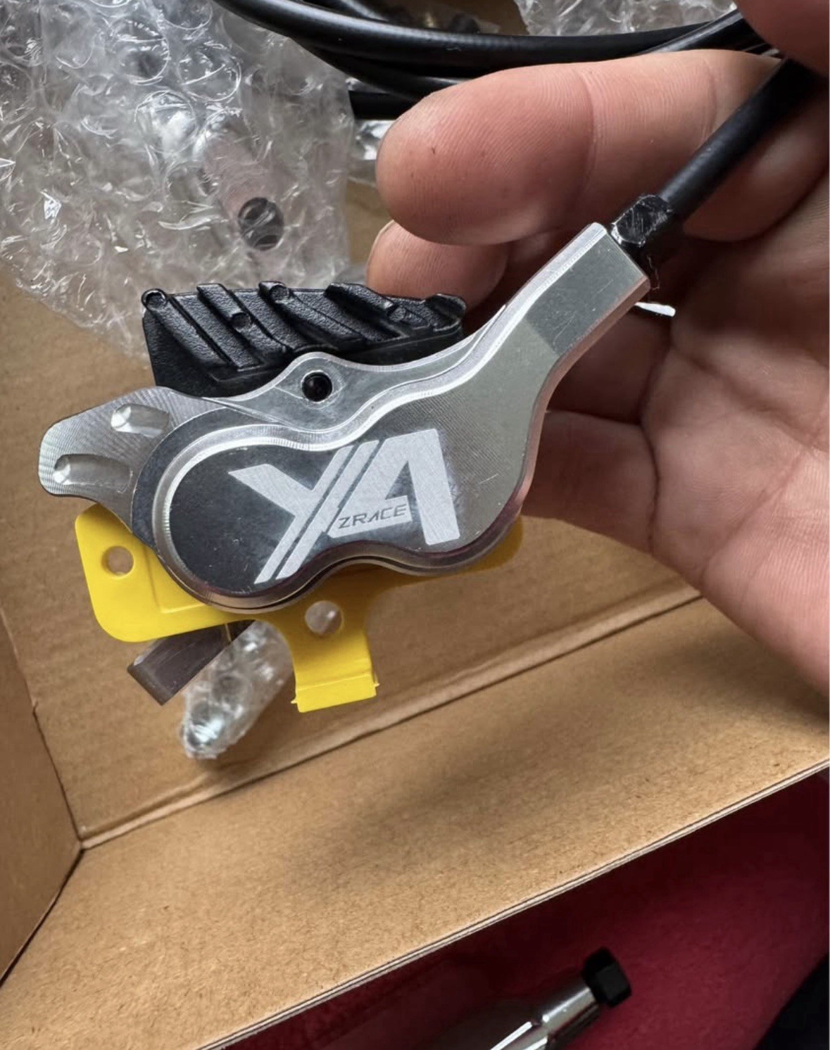 Zrace Ultralight 4 Piston MTB Brakeset Hydraulic Brakes MTB Trail E-Bike 478g