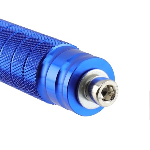 1 Pair Motorcycle Universal 8mm Foot Pegs,Aluminum Motorbike Rear Blue
