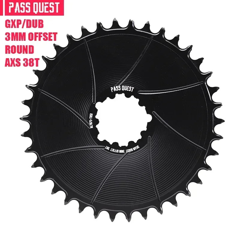 3mm Offest Narrow Wide Chainring for Direct Mount Crank Gravel Bike Chain 36-54T