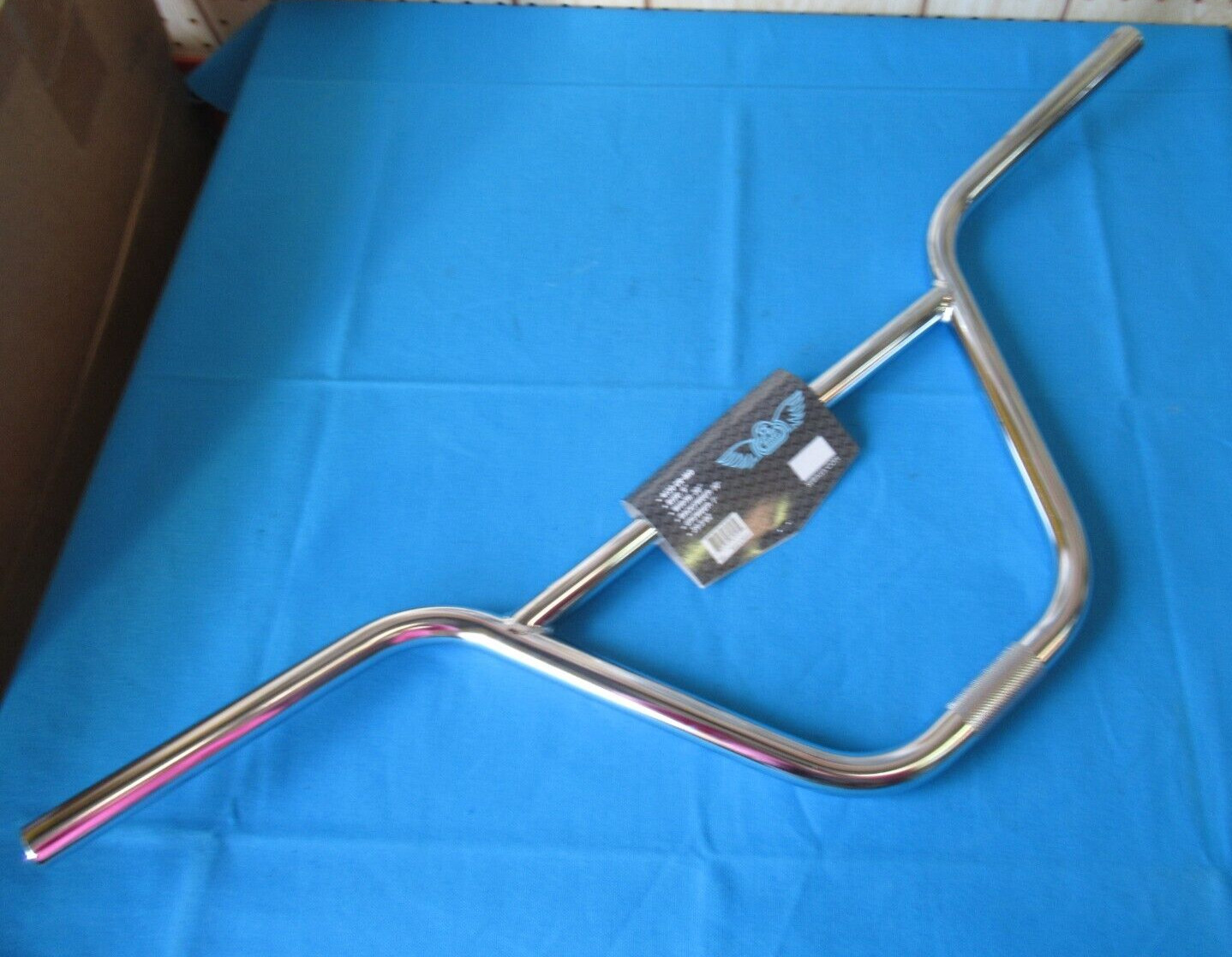 SE Racing BMX Bicycle Power Wing Handlebar in Chrome – New