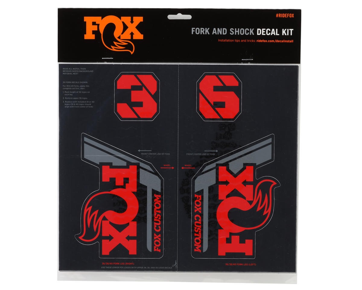 Fox Suspension Custom Decal Kit (Red) [803-01-739]