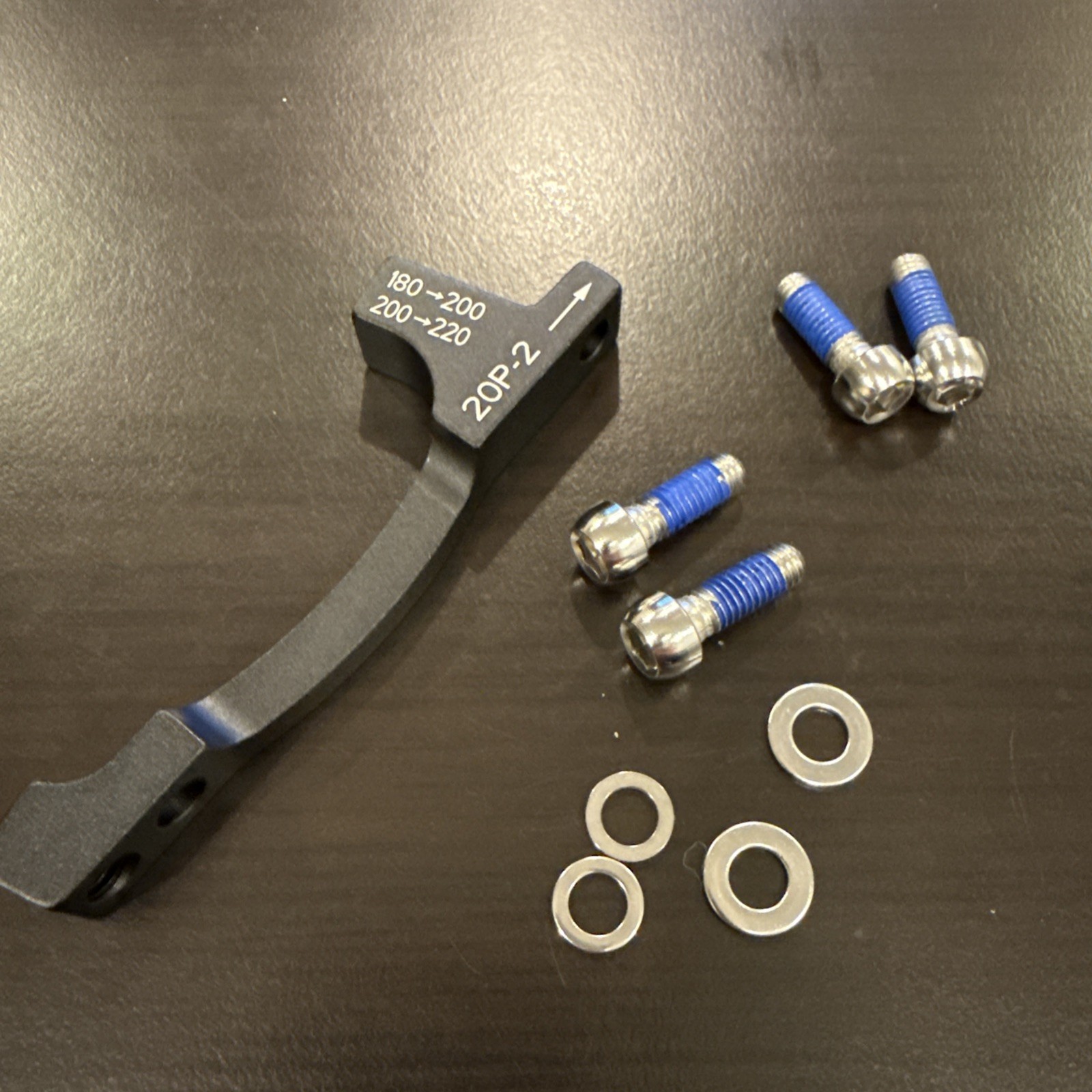 SRAM Post Bracket 20 P 2 Disc Brake Adaptor – For 200mm and 220mm Rotors Only