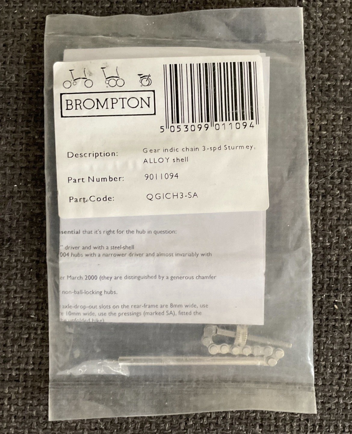 Brompton Gear Indicator Chain