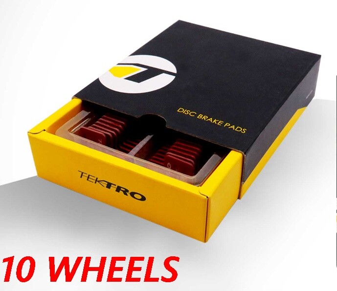 10 Wheel Organic Tektro Q10RS Disc Brake Pad Resin for 4-Piston Calipers