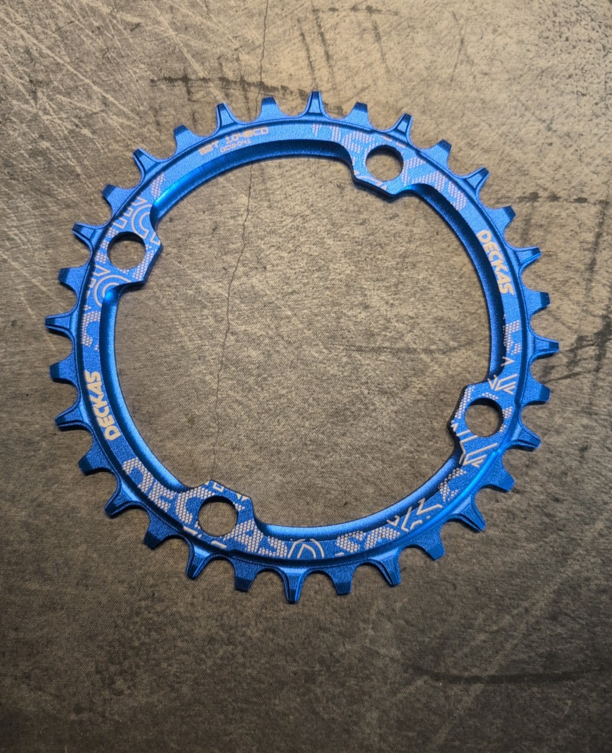 Deckas – Round – 104BCD 32T Narrow Wide Chainring Single Chainring – Blue