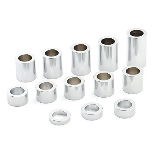13 Pcs Wheel Axle Spacer Kit 1″ ID 1-1/2″ (1.5) OD I.D.1″-O.D.1-1/2″ Chrome
