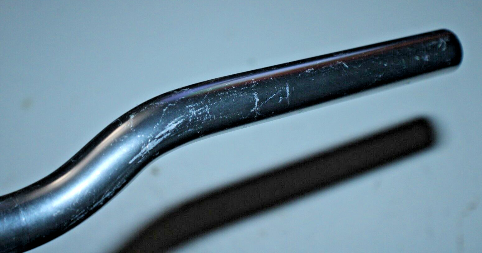 MTB Handlebar 25.4mm 525mm 1.5″ Riser Bar 6° Bend Silver Comfort Hybrid Ships US