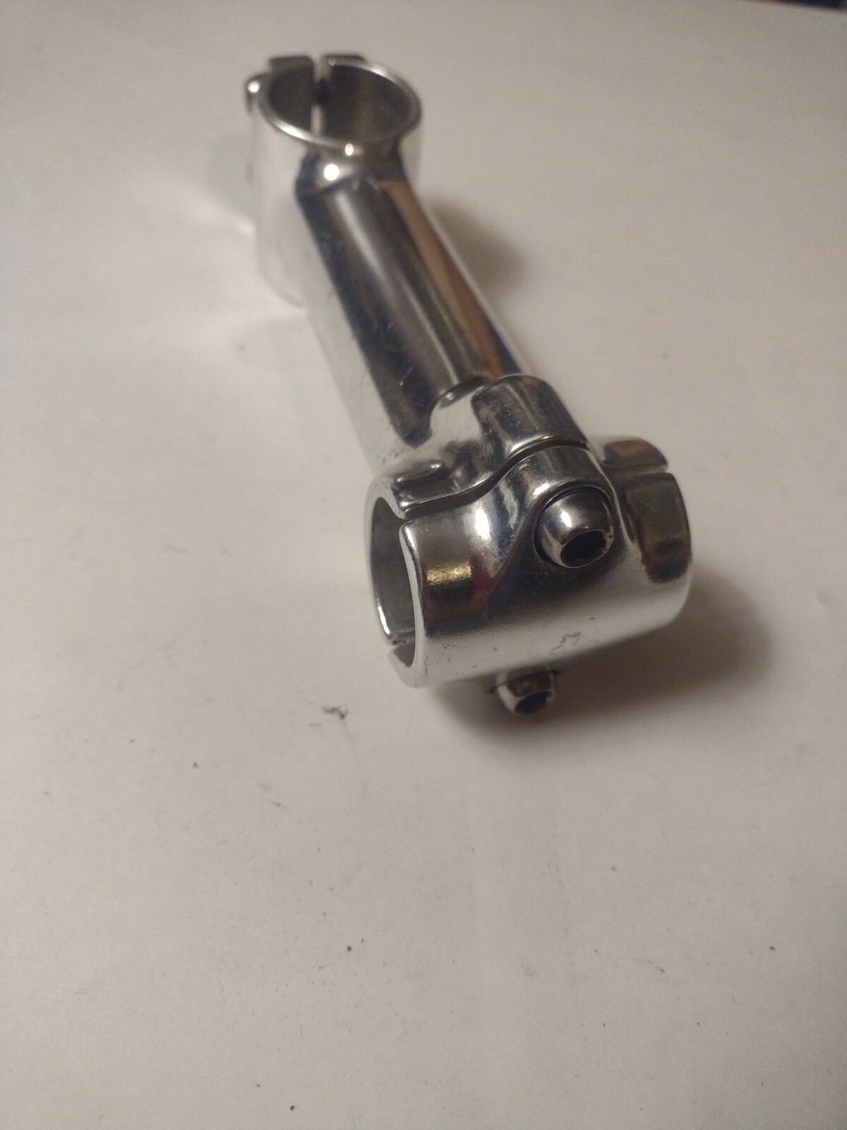 Vintage Silver Threadless Stem 11cm 25.4 Bar Clamp