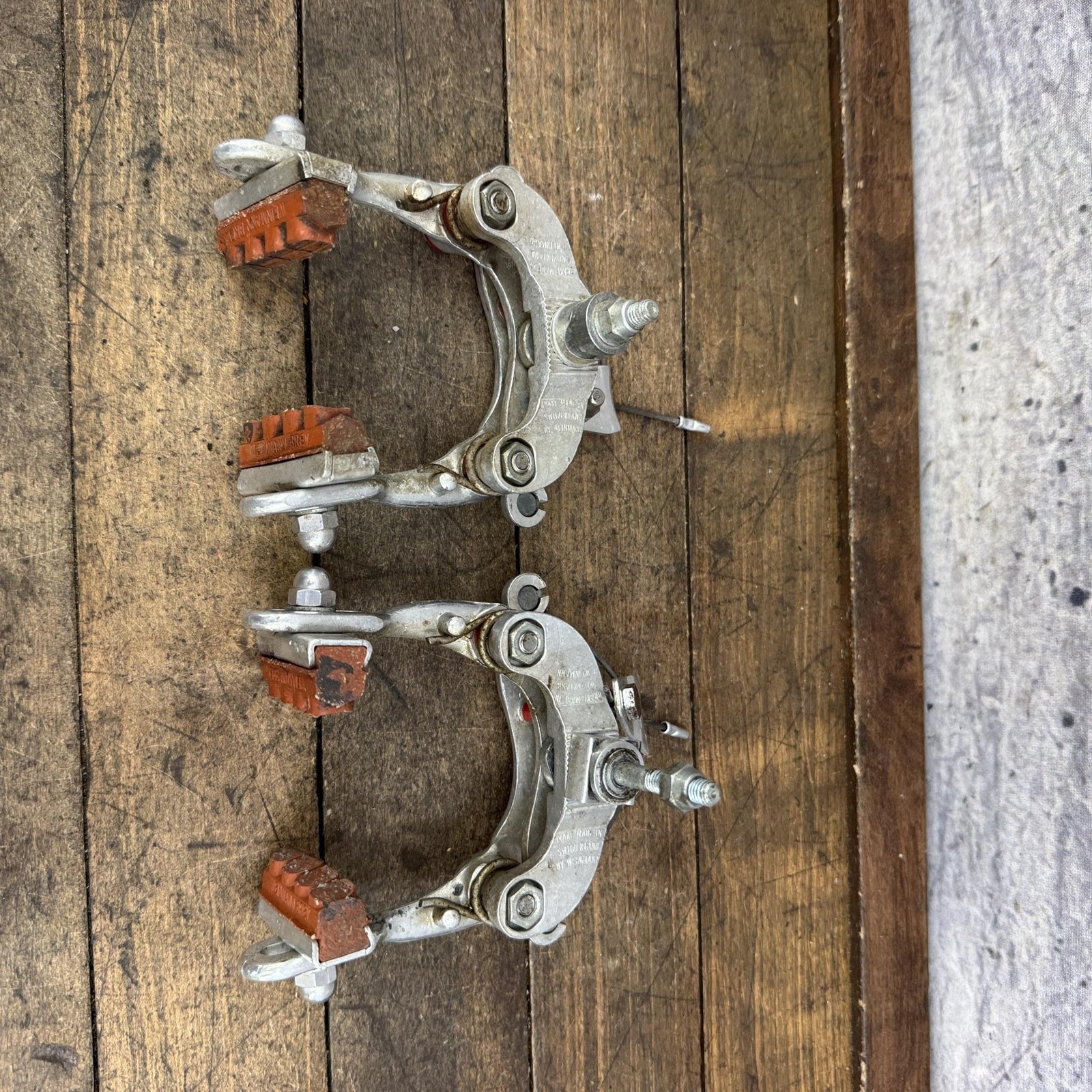 Vintage Weinmann Vainqueur 999 Brakes Set F/R Center Pull Road Bike Switzerland