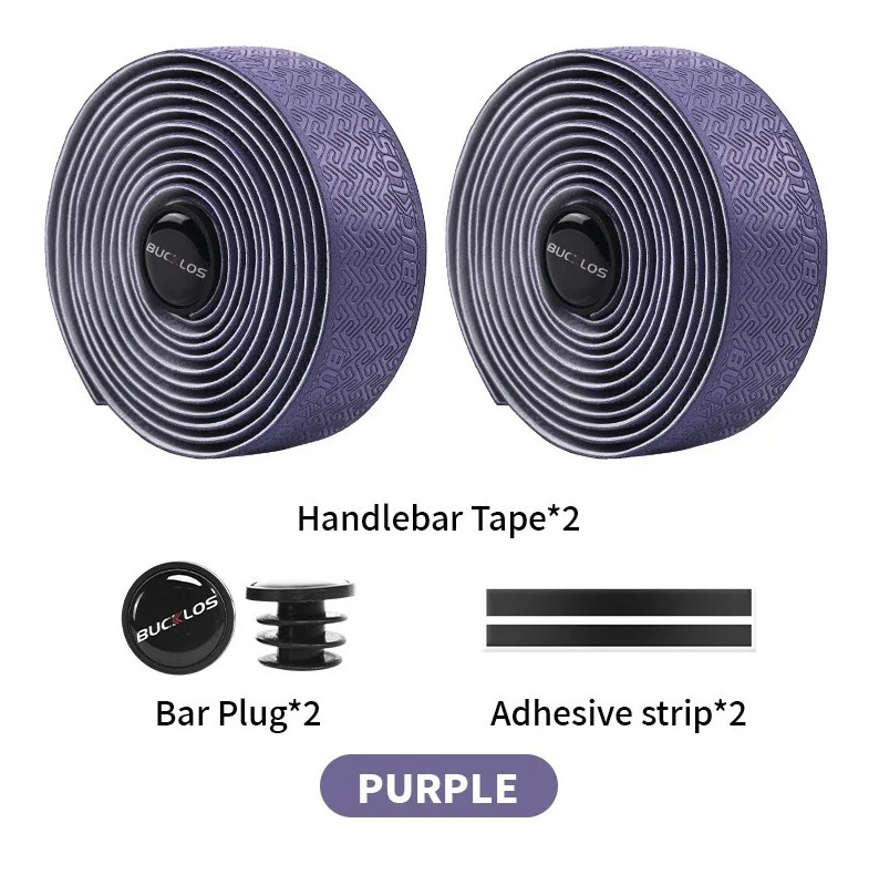 2pcs Road Bike Handlebar Tape Anti-Slip Waterproof PU EVA Wrap Set – NEW
