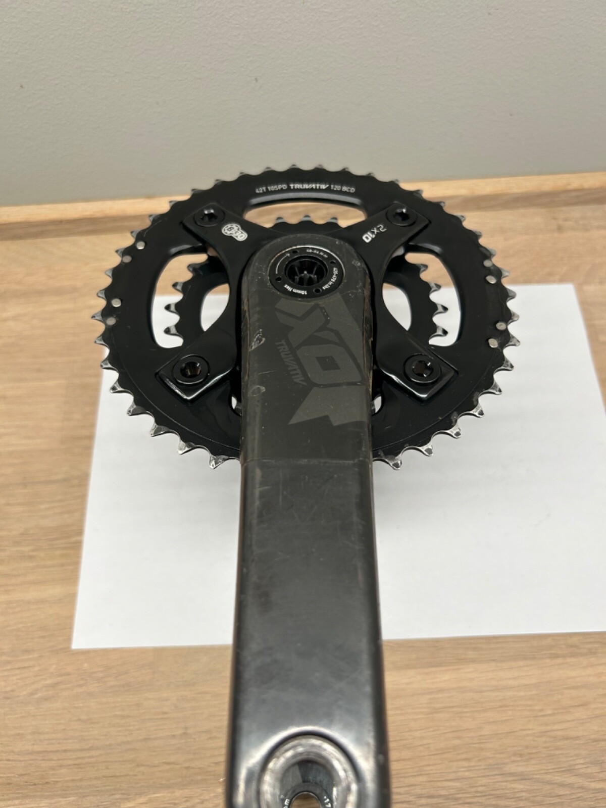 SRAM X0 XO 10s Double Carbon Crankset 175mm 42/28t 2x10s BB30