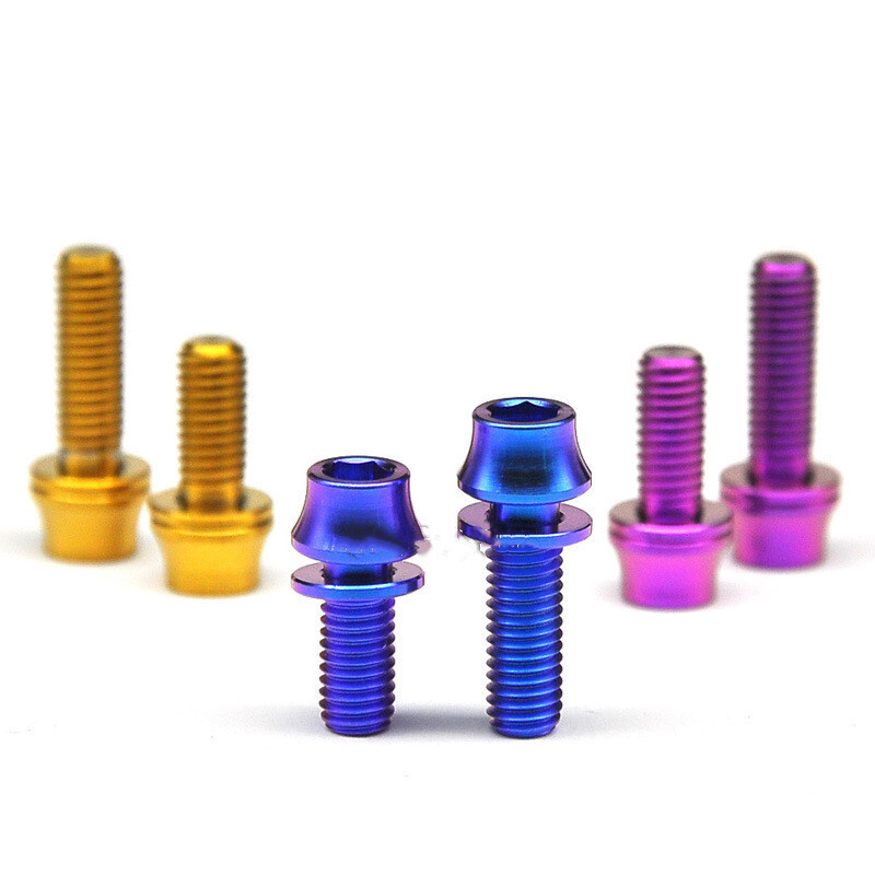 M5x12mm Titanium TI Bottle Holder Bolt Bicycle Bike Water Bottle Cage Scre