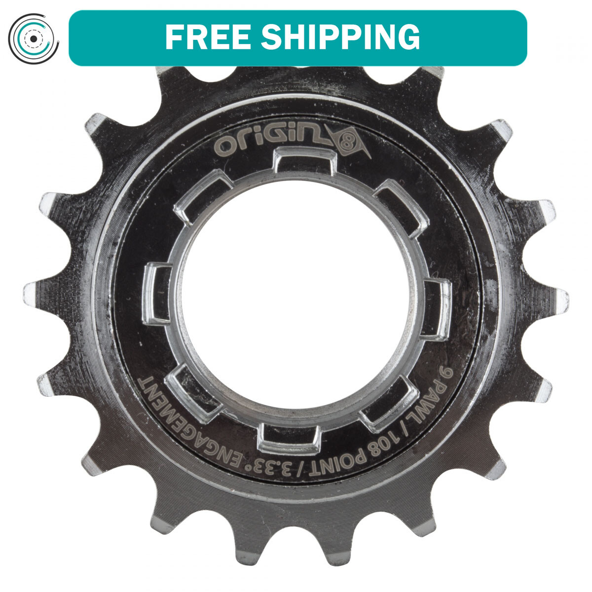 Origin8 Hornet 108 Performance Freewheel Single 18T x 3/32in 1.37x24TPI Chrome