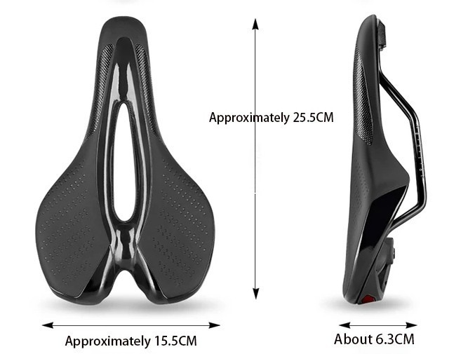 Bicycle Saddle with Dual Tail Lights USB charging PLSELIS MTB Road Bike